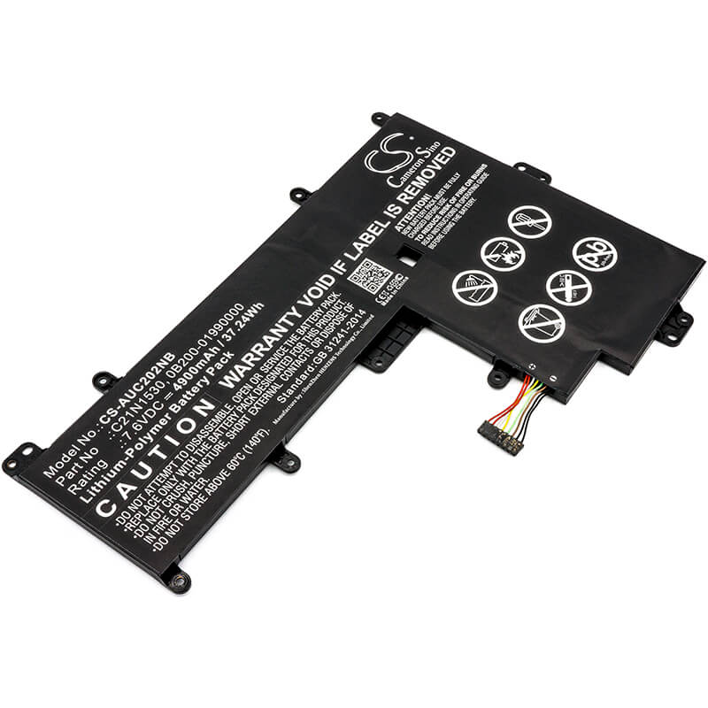 7.6V, 4900mAh, Li-Polymer Battery fits Asus, C202sa, C202sa-2a, 37.24Wh
