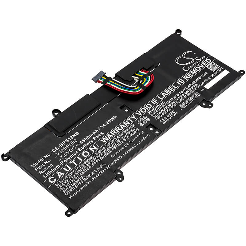 7.6V, 4500mAh, Li-Polymer Battery fits Sony, Sx14, Vaio S11, 34.2Wh