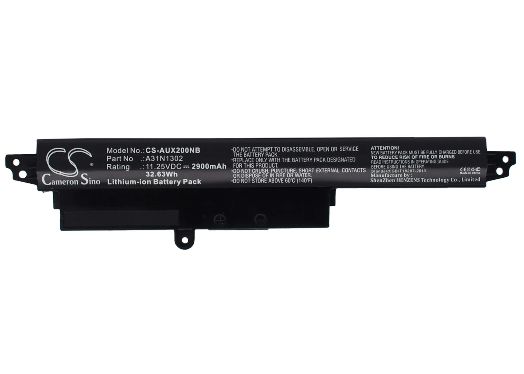 11.25V, 2900mAh, Li-ion Battery fits Asus, 200ca-ct161h, Ar5b125, 32.625Wh