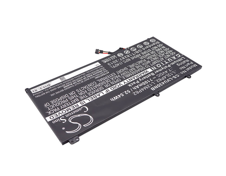 7.4V, 7100mAh, Li-Polymer Battery fits Lenovo, Ideapad U330t, Ideapad U430, 52.54Wh