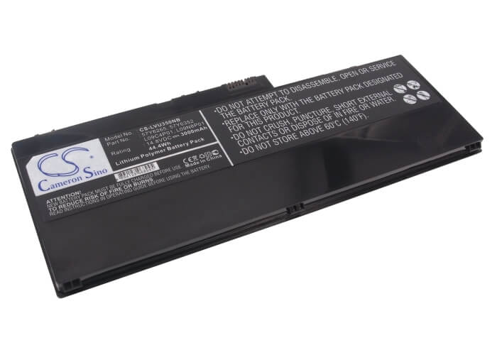 14.8V, 3000mAh, Li-Polymer Battery fits Lenovo, Ideapad U350, Ideapad U350 20028, 44.4Wh
