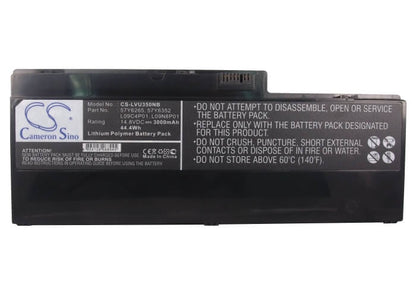 14.8V, 3000mAh, Li-Polymer Battery fits Lenovo, Ideapad U350, Ideapad U350 20028, 44.4Wh