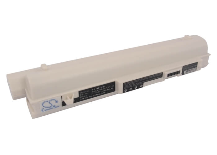 White, 11.1V, 6600mAh, Li-ion Battery fits Lenovo, Ideapad S10-2, Ideapad S10-2 20027, 73.26Wh