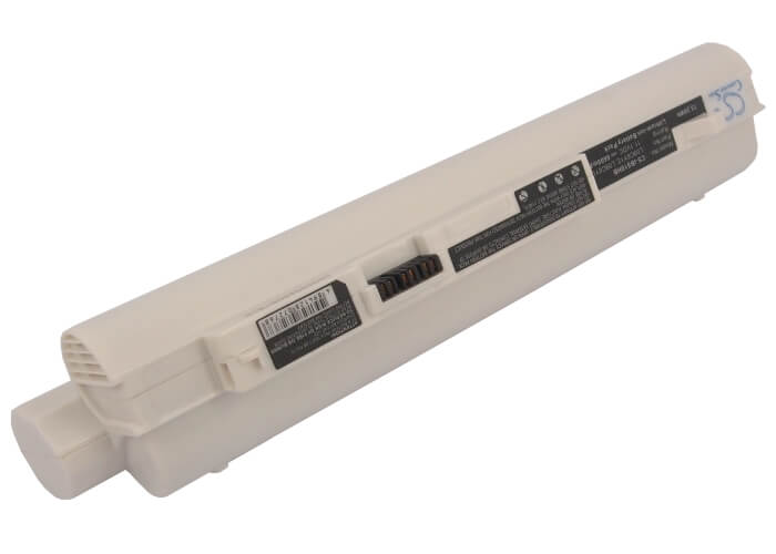 White, 11.1V, 6600mAh, Li-ion Battery fits Lenovo, Ideapad S10-2, Ideapad S10-2 20027, 73.26Wh