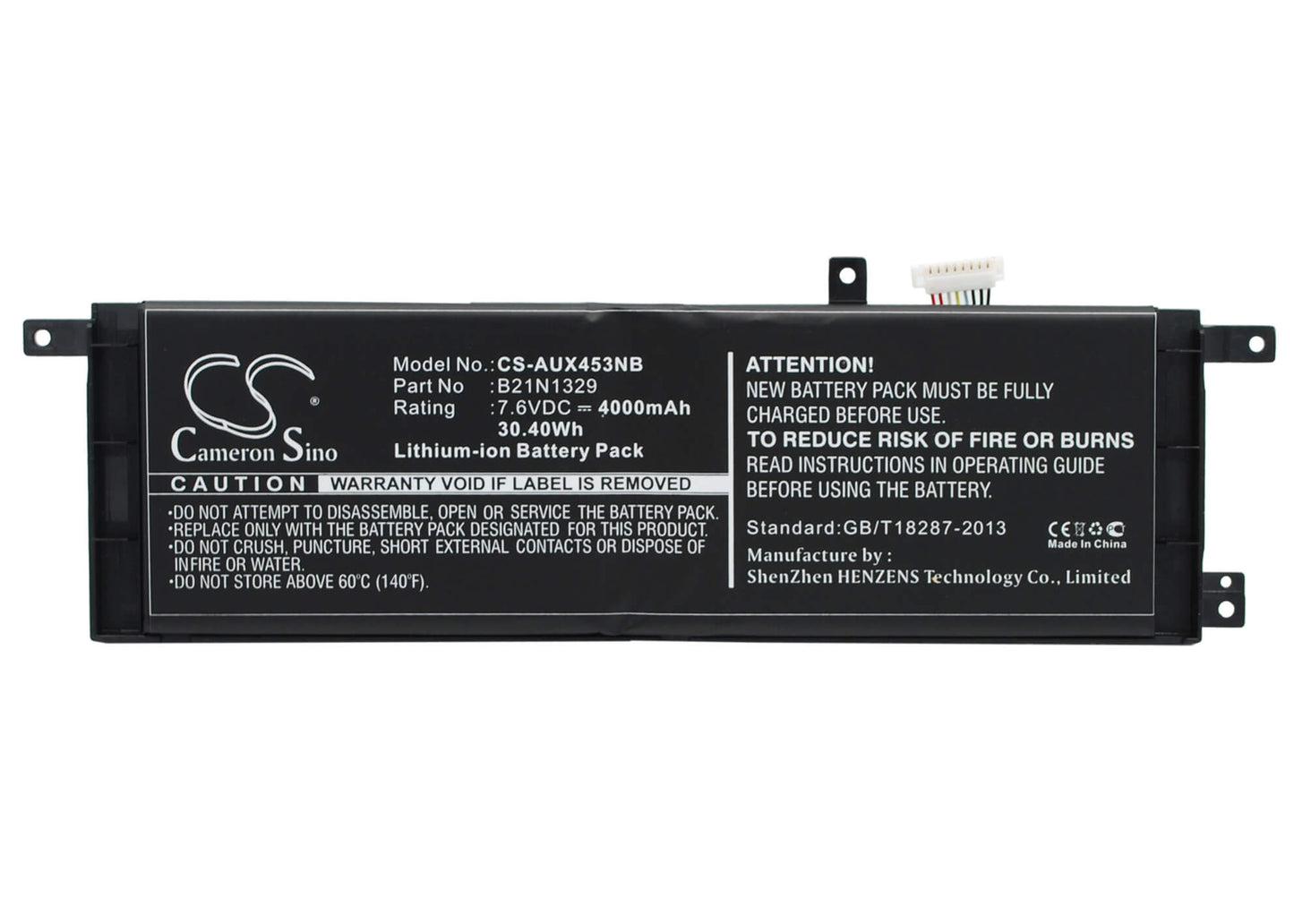 7.6V, 4000mAh, Li-ion Battery fits Asus, B06wwpxc3m, B076m3xcc9, 30.4Wh