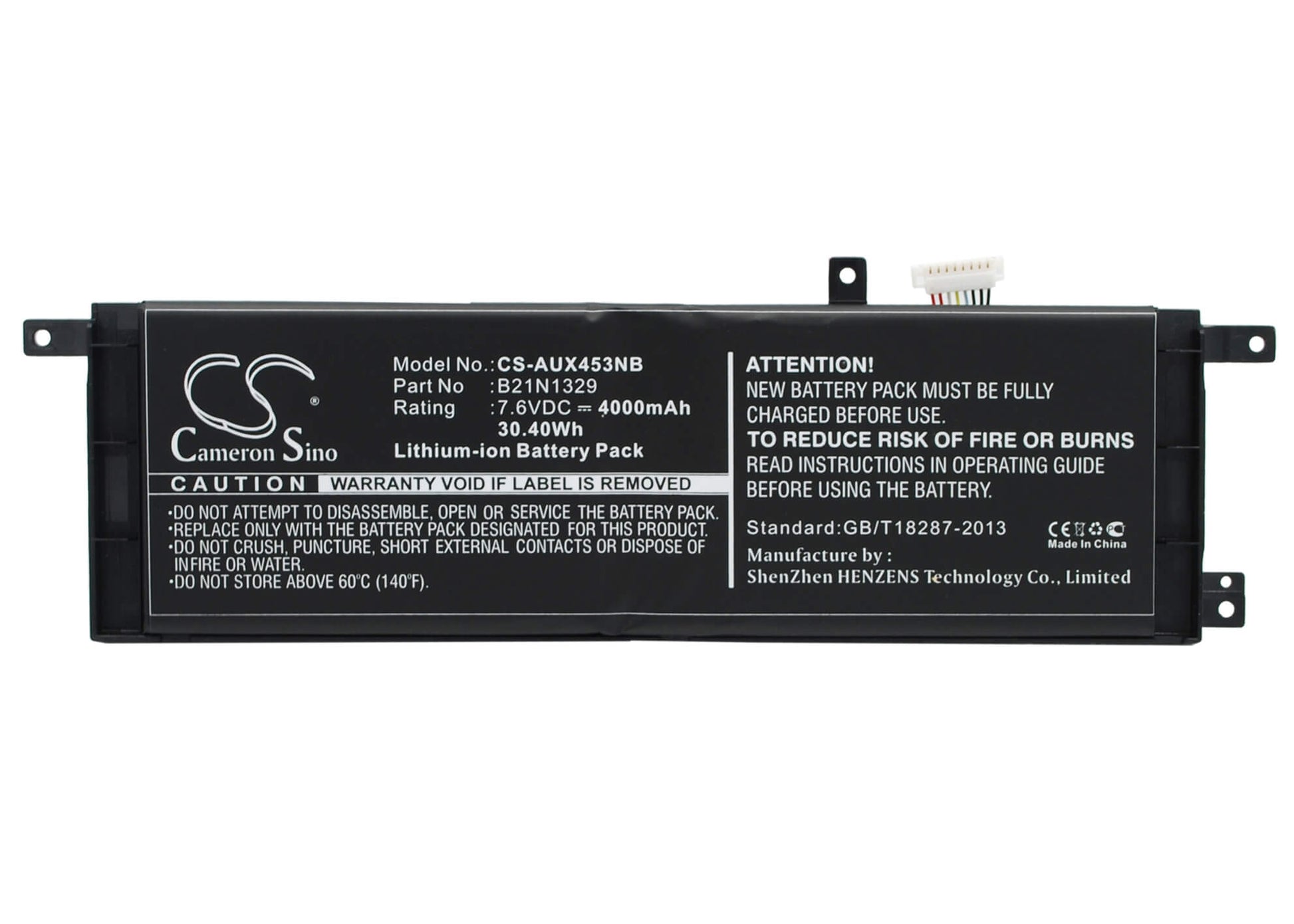 7.6V, 4000mAh, Li-ion Battery fits Asus, B06wwpxc3m, B076m3xcc9, 30.4Wh