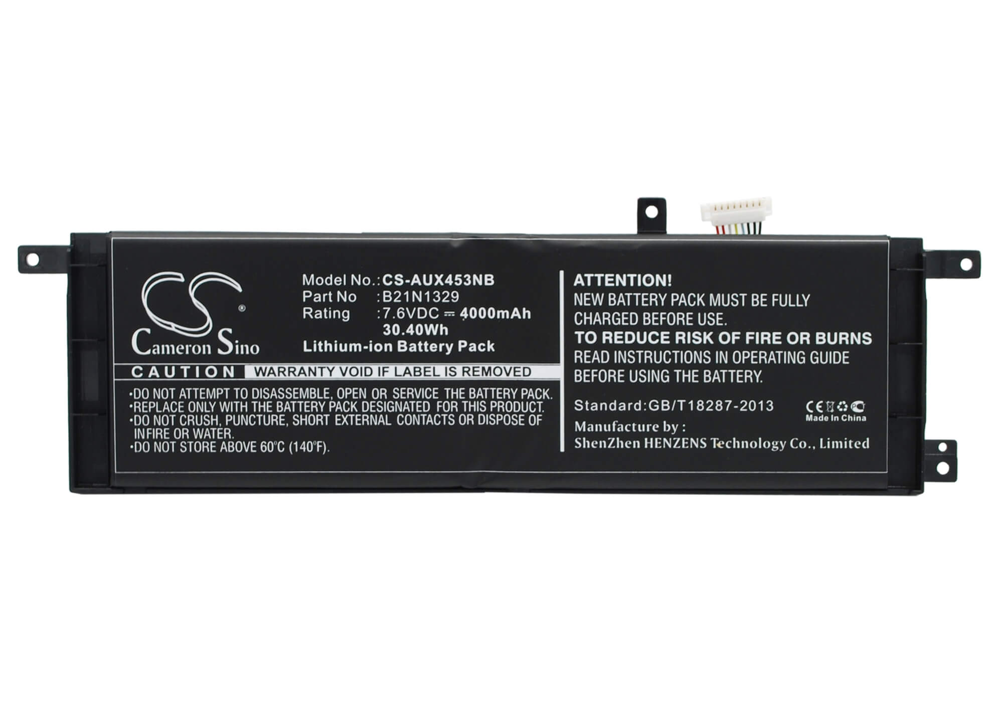 7.6V, 4000mAh, Li-ion Battery fits Asus, B06wwpxc3m, B076m3xcc9, 30.4Wh