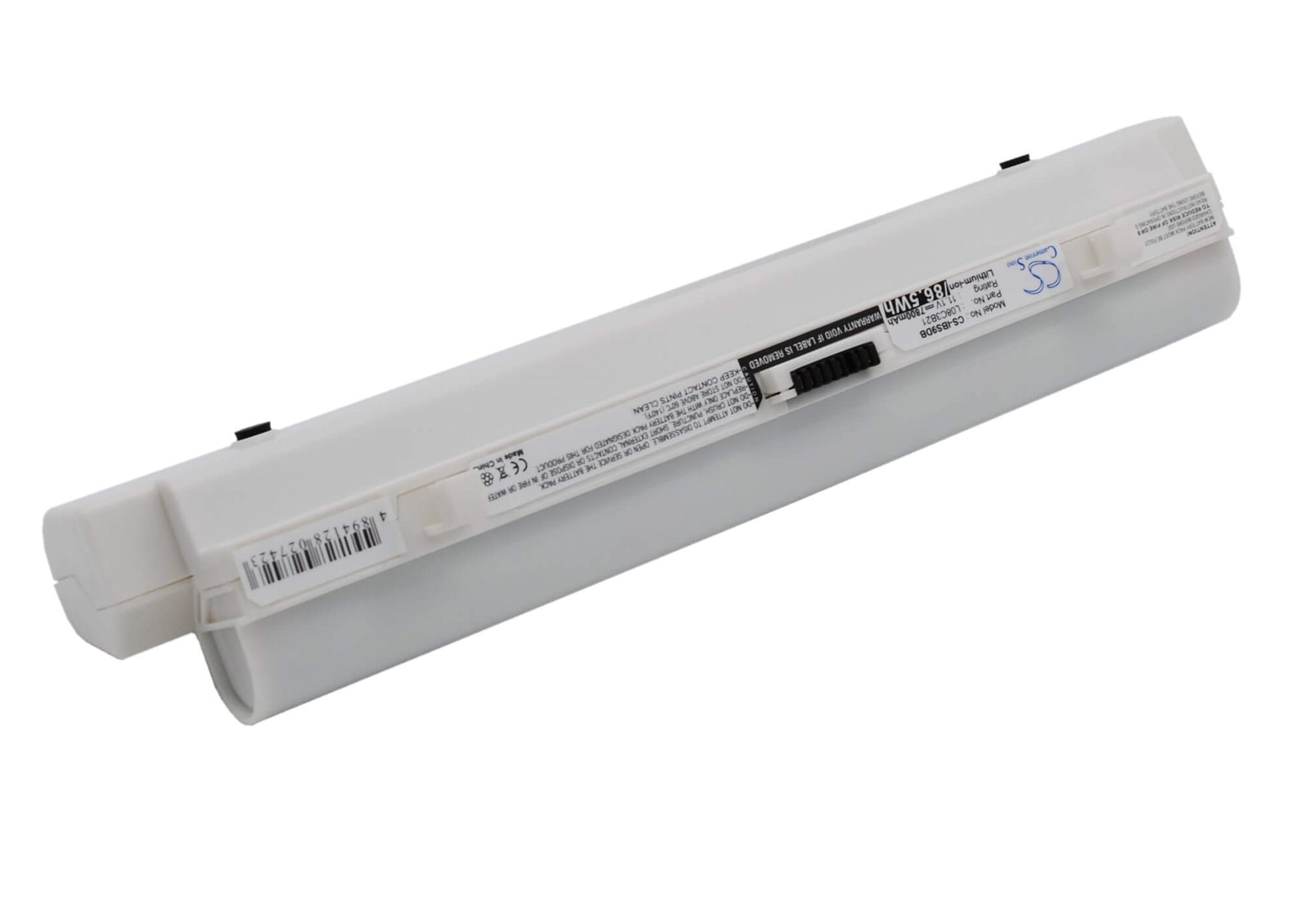 White, 11.1V, 7800mAh, Li-ion Battery fits Lenovo, Ideapad S10, Ideapad S10 20015, 86.58Wh