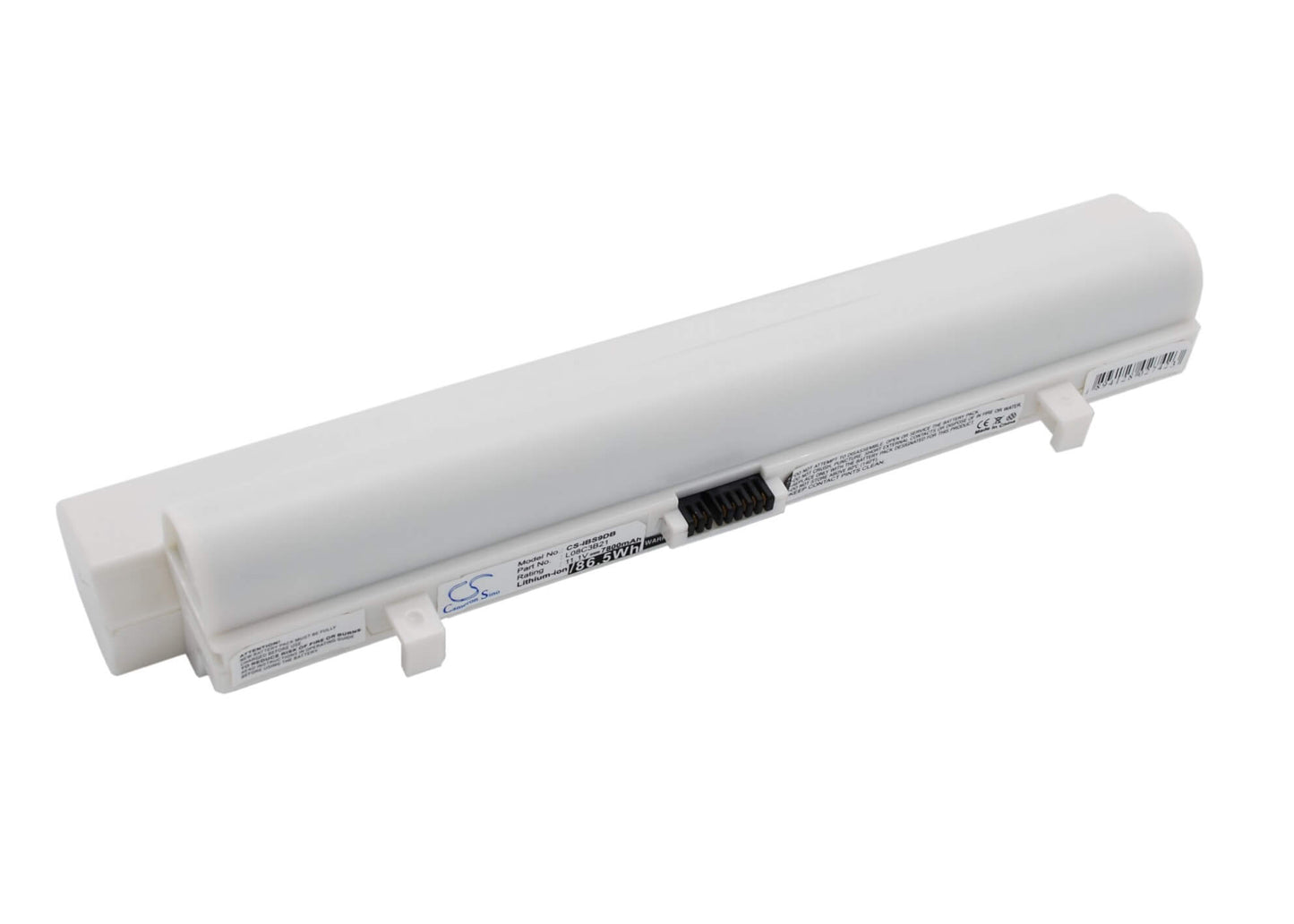 White, 11.1V, 7800mAh, Li-ion Battery fits Lenovo, Ideapad S10, Ideapad S10 20015, 86.58Wh