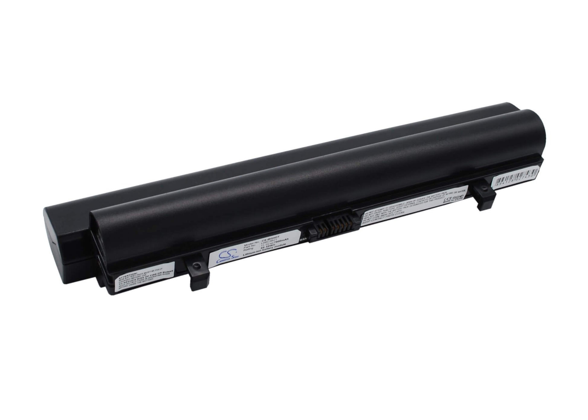 Black, 11.1V, 7800mAh, Li-ion Battery fits Lenovo, Ideapad S10, Ideapad S10 20015, 86.58Wh