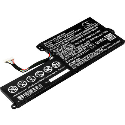 11.1V, 3200mAh, Li-Polymer Battery fits Lenovo, Chromebook N21, Chromebook N21-80mg, 35.52Wh