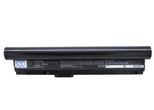 11.1V, 6600mAh, Li-ion Battery fits Sony, Vaio Vgn-tz11mn/n, Vaio Vgn-tz11vn/x, 73.26Wh