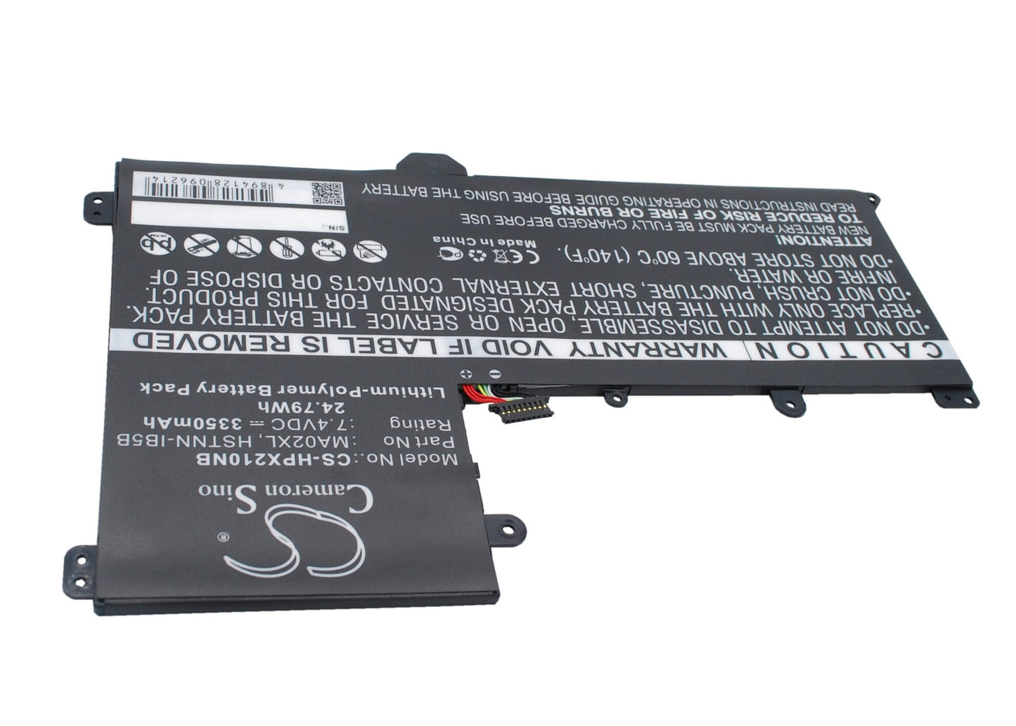 7.40V, 3350mAh, Li-Polymer Battery fits Hp, Slatebook 10 X2, Slatebook 101, 24.79Wh