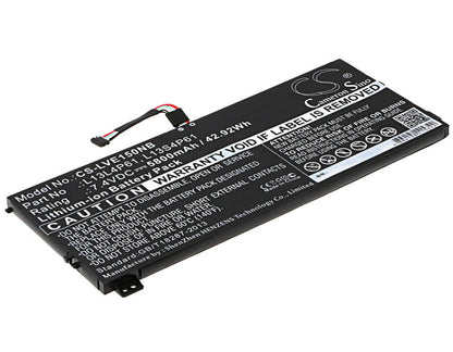 7.4V, 5800mAh, Li-ion Battery fits Lenovo, Edge 15, Edge 15 80h1, 42.92Wh