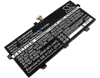 7.7V, 5100mAh, Li-Polymer Battery fits Samsung, 900x5l, 900x5l-k01, 39.27Wh