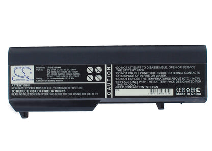 11.1V, 6600mAh, Li-ion Battery fits Dell, Vostro 1310, Vostro 1320, 73.26Wh