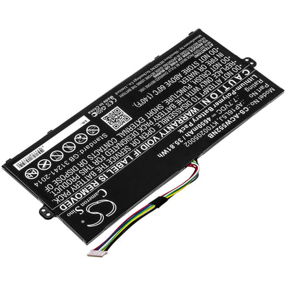 7.7V, 4650mAh, Li-Polymer Battery fits Acer, Kt.00205.002, Nx.gtmed.008, 35.805Wh