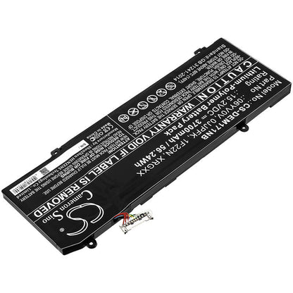 15.2V, 3700mAh, Li-Polymer Battery fits Dell, Alienware 2018 Orion M15, Alienware Alw15m-d1735r, 56.24Wh