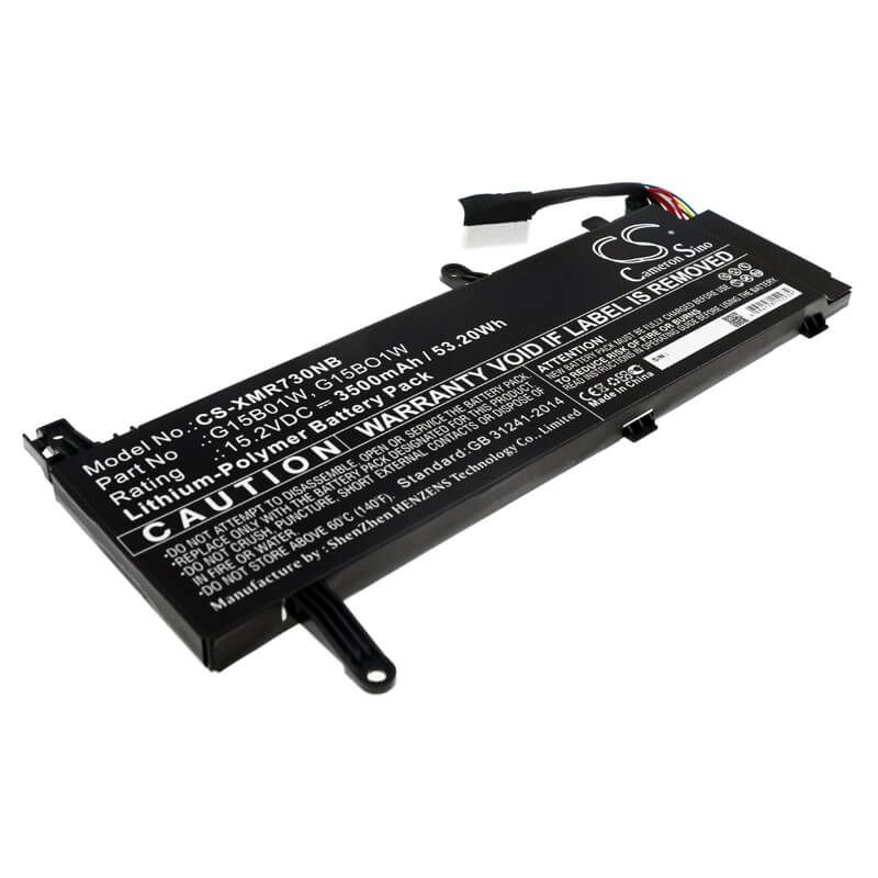 15.2V, 3500mAh, Li-Polymer Battery fits Xiaomi, 171502-ad, 171502-ai, 53.2Wh