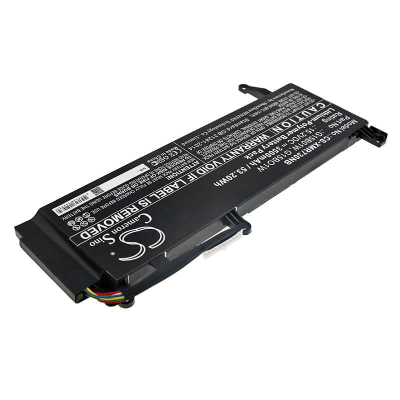 15.2V, 3500mAh, Li-Polymer Battery fits Xiaomi, 171502-ad, 171502-ai, 53.2Wh
