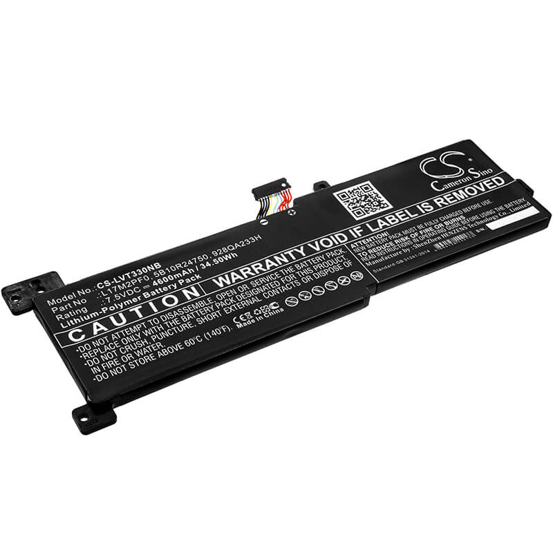 7.5V, 4600mAh, Li-Polymer Battery fits Lenovo, Ideapad 330, Ideapad 330-15arr, 34.5Wh