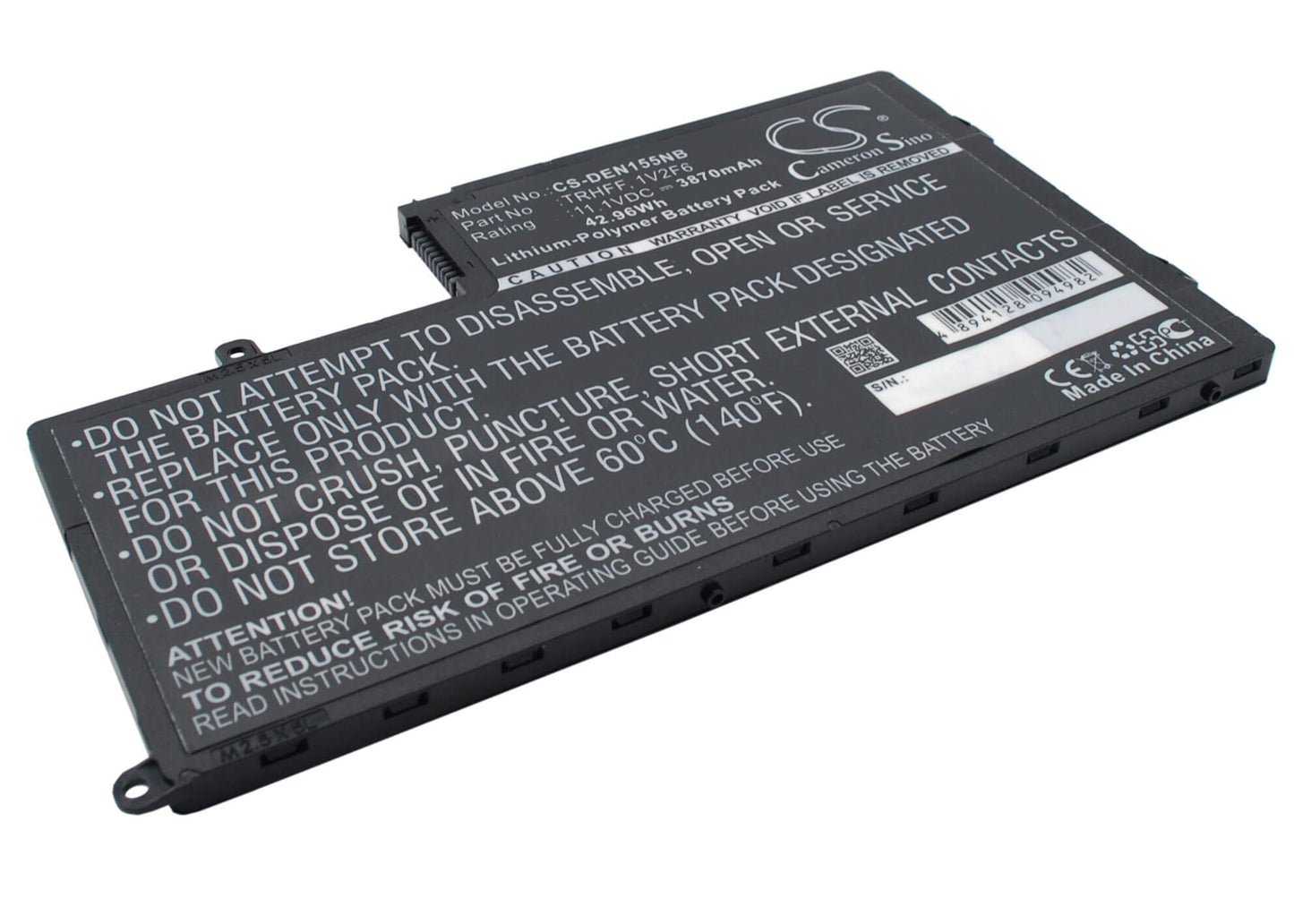 11.1V, 3870mAh, Li-ion Battery fits Dell, Ins14md-1328r, Ins14md-1328s, 42.957Wh