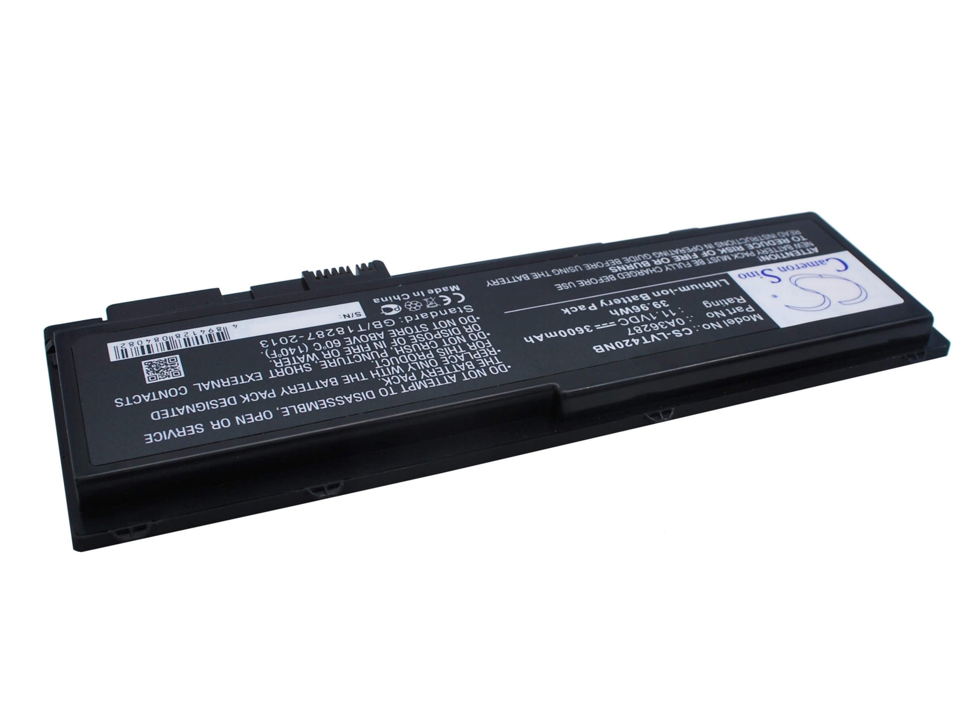 11.1V, 3600mAh, Li-ion Battery fits Lenovo, Thinkpad T420s, Thinkpad T420s 4171-a13, 39.96Wh