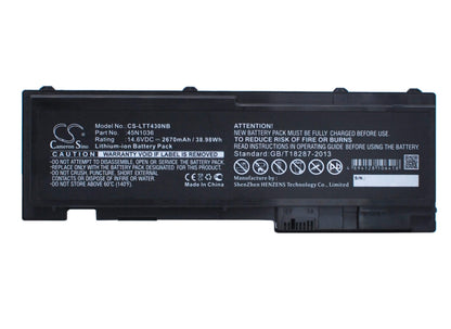 14.6V, 2670mAh, Li-ion Battery fits Lenovo, Thinkpad T430s, Thinkpad T430si, 38.982Wh