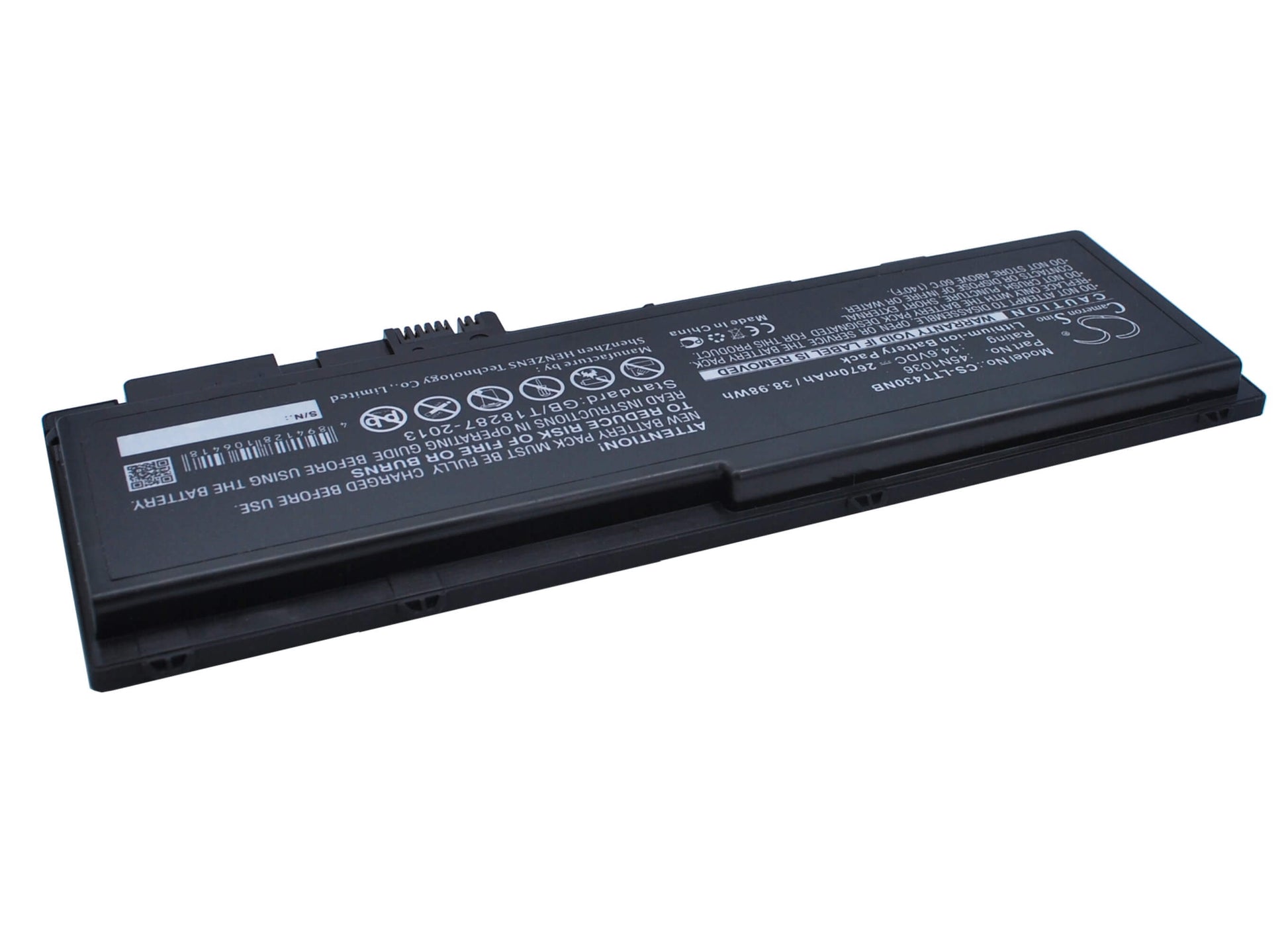 14.6V, 2670mAh, Li-ion Battery fits Lenovo, Thinkpad T430s, Thinkpad T430si, 38.982Wh