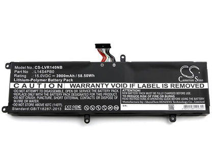15.0V, 3900mAh, Li-Polymer Battery fits Lenovo, Rescuer 14-i5, Rescuer 14-i7, 58.5Wh