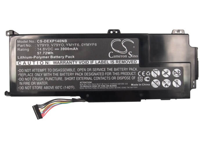 14.8V, 3900mAh, Li-Polymer Battery fits Dell, Xps 14z, Xps 14z Ultrabook, 57.72Wh