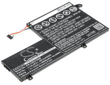 11.1V, 4000mAh, Li-Polymer Battery fits Lenovo, 510s, Edge 2 (2-1580), 44.4Wh