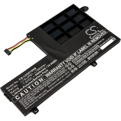 7.6V, 4600mAh, Li-Polymer Battery fits Lenovo, Yoga 510, Yoga 510-14ast, 34.96Wh
