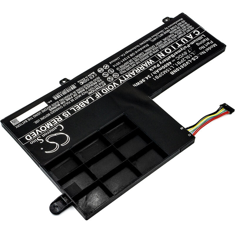 7.6V, 4600mAh, Li-Polymer Battery fits Lenovo, Yoga 510, Yoga 510-14ast, 34.96Wh