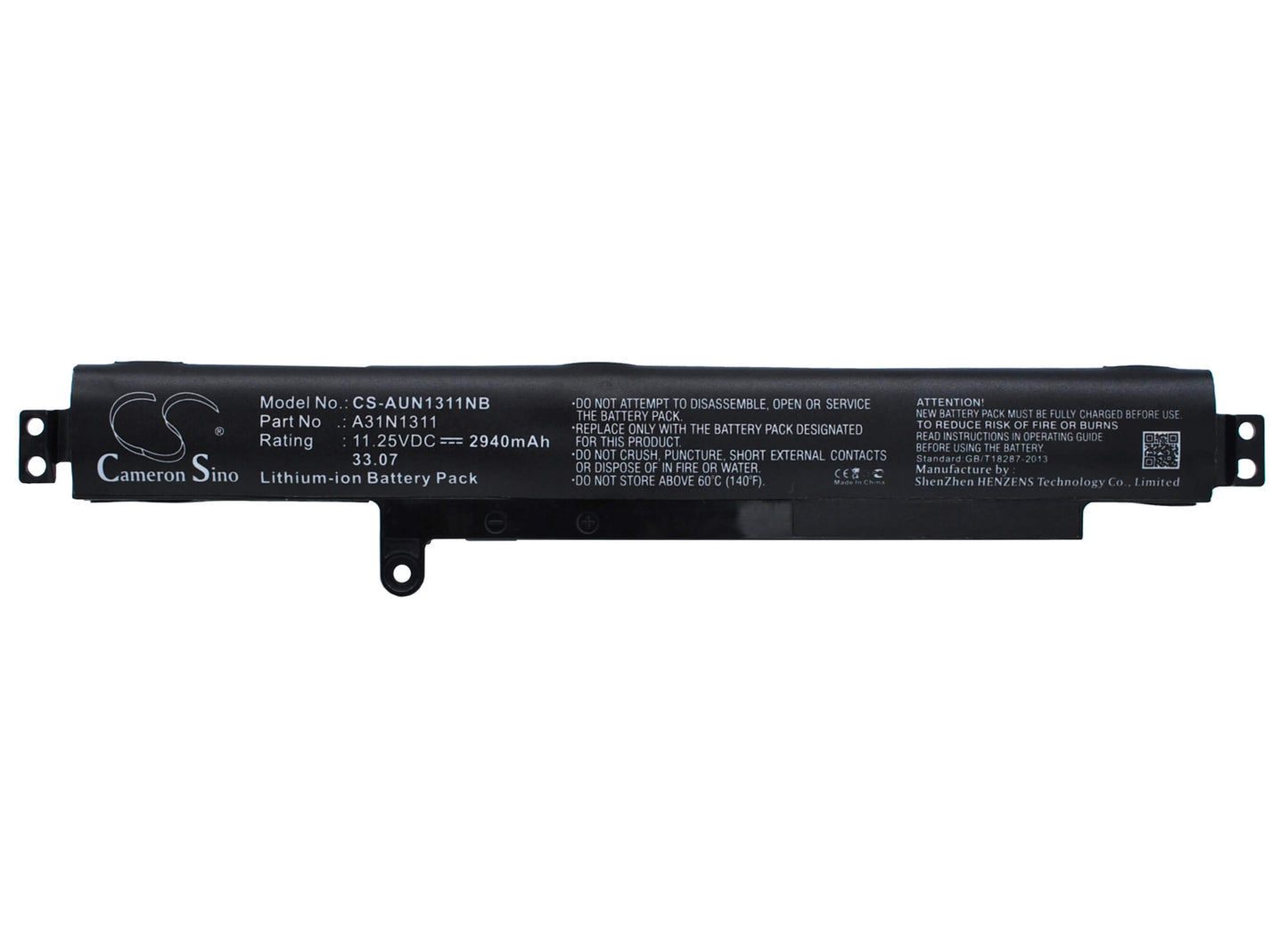 11.25V, 2940mAh, Li-ion Battery fits Asus, F102ba, F102ba-df030h, 33.075Wh