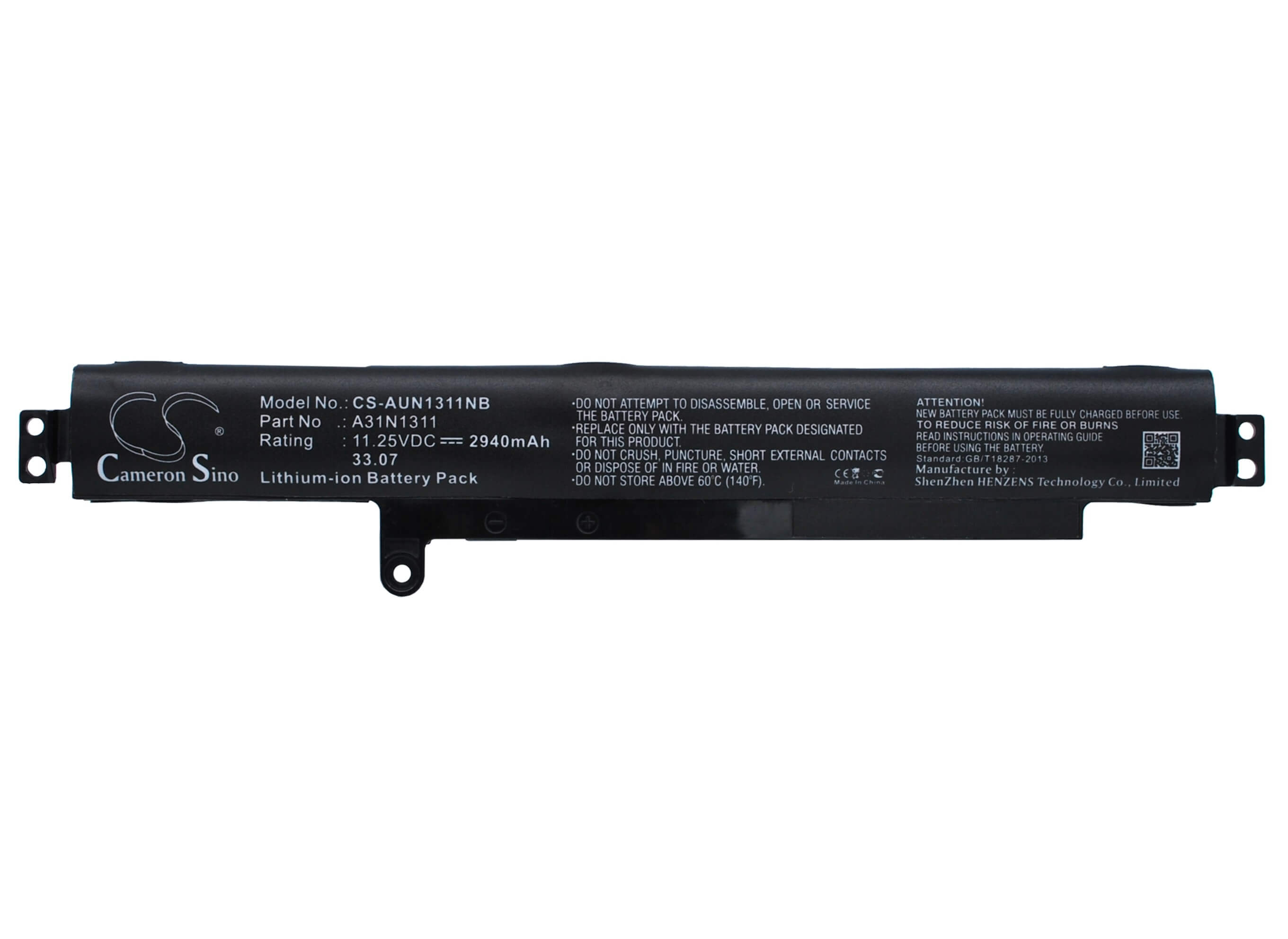 11.25V, 2940mAh, Li-ion Battery fits Asus, F102ba, F102ba-df030h, 33.075Wh
