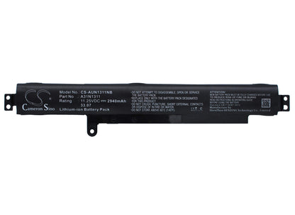 11.25V, 2940mAh, Li-ion Battery fits Asus, F102ba, F102ba-df030h, 33.075Wh