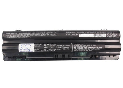 11.1V, 6600mAh, Li-ion Battery fits Dell, Xps 14, Xps 14 (l401x), 73.26Wh