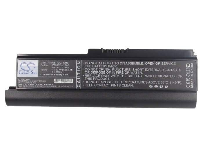 10.8V, 6600mAh, Li-ion Battery fits Toshiba, ?, satellite L700d, 71.28Wh