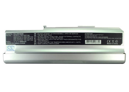 10.8V, 6600mAh, Li-ion Battery fits Lenovo, 3000 C200, 3000 C200 8922, 71.28Wh