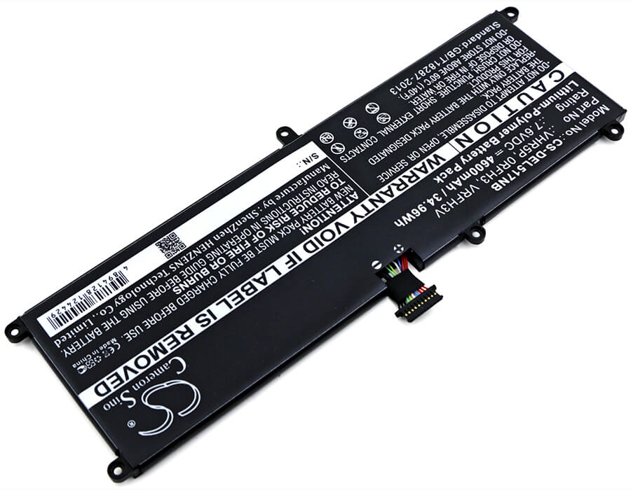 7.6V, 4600mAh, Li-Polymer Battery fits Dell, Latitude 11 5175, Latitude 11 5175 Tablet, 34.96Wh