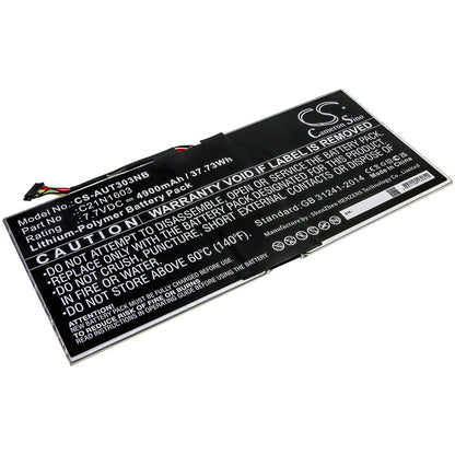 7.7V, 4900mAh, Li-Polymer Battery fits Asus, B9440ua, B9440ua-xs51, 37.73Wh