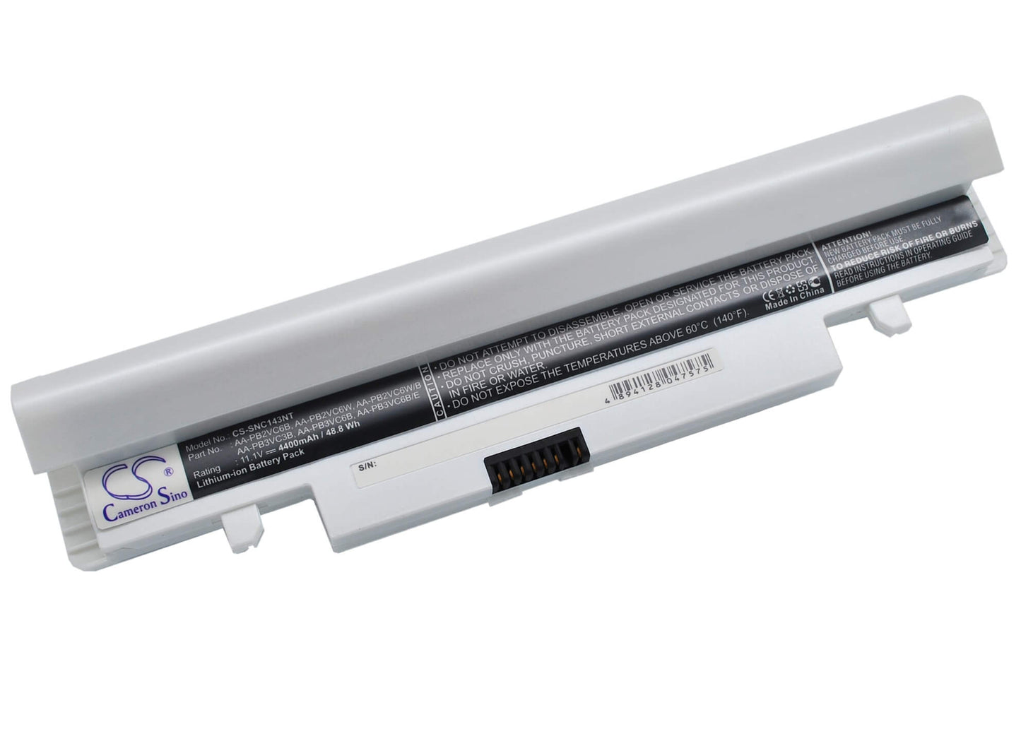 Pearl, 11.1V, 4400mAh, Li-ion Battery fits Samsung, Np-n143, Np-n143p, 48.84Wh