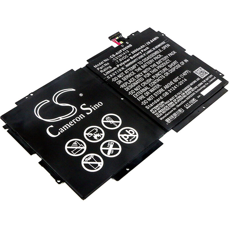 7.6V, 3900mAh, Li-Polymer Battery fits Asus, T300fa-dh12, T300fa-dh12t-ca, 29.64Wh