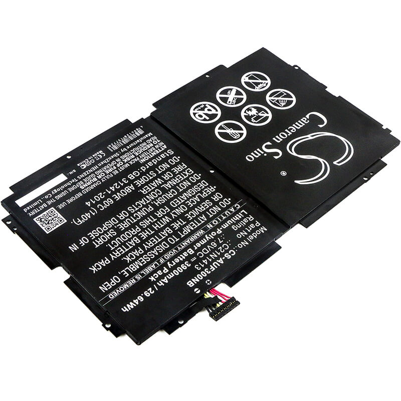 7.6V, 3900mAh, Li-Polymer Battery fits Asus, T300fa-dh12, T300fa-dh12t-ca, 29.64Wh