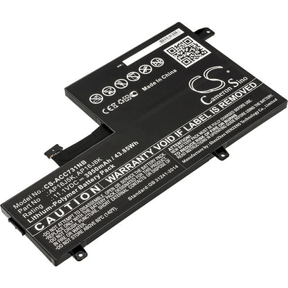 11.1V, 3950mAh, Li-Polymer Battery fits Acer, C731, C731-c78g, 43.845Wh