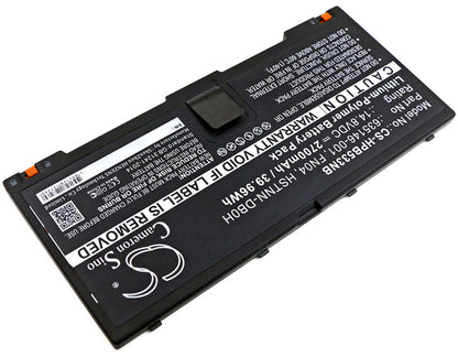 14.8V, 2700mAh, Li-Polymer Battery fits Hp, Probook 5330m, Probook 5330m(qa092pa), 39.96Wh