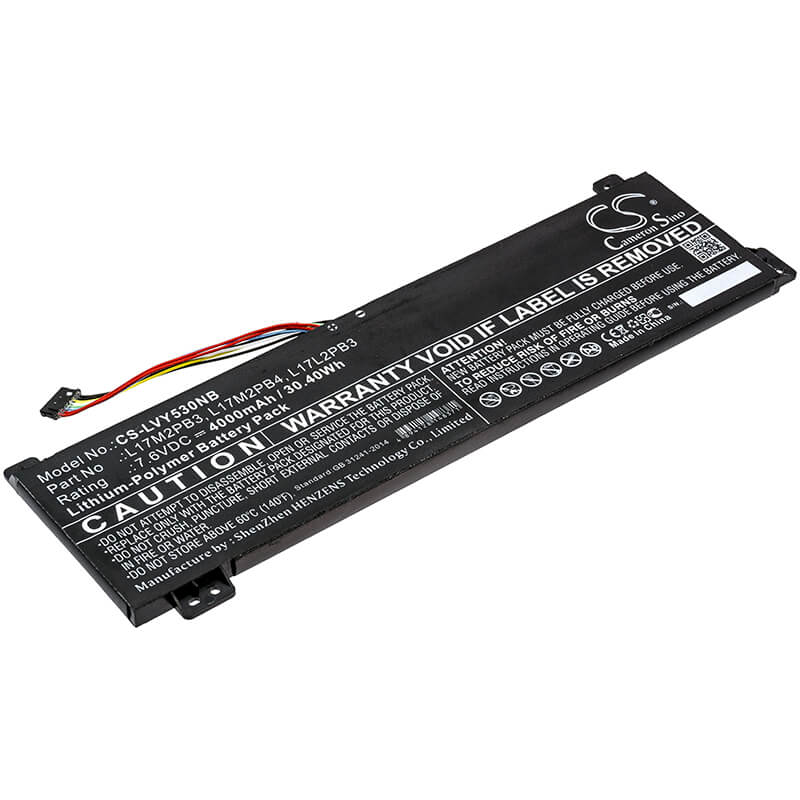 7.6V, 4000mAh, Li-Polymer Battery fits Lenovo, Ideapad Slim 1-14ast-05(81vs), Ideapad Slim 1-14ast-05(81vs00, 30.4Wh