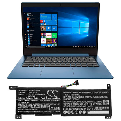 7.5V, 4500mAh, Li-Polymer Battery fits Lenovo, Ideapad 1-11ada05 82gv002bnz, Ideapad 1-11ada05(82gv), 33.75Wh