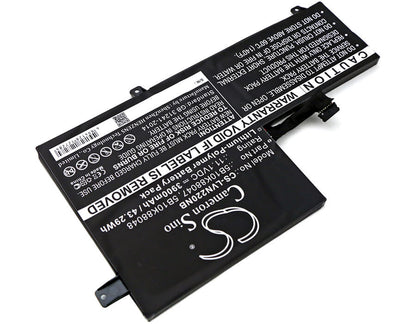 11.1V, 3900mAh, Li-Polymer Battery fits Lenovo, 80vh0001us, Chromebook 11 C330, 43.29Wh